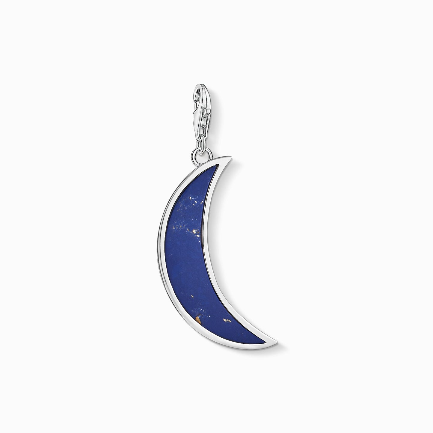 Thomas Sabo Sterling Silver Lapis Lazuli Moon Charm Y0006-771-1