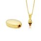 9ct Yellow Gold Oval Bottle Necklace