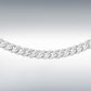 Sterling Silver 100 Diamond Cut Panza Curb Chain 28"