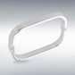 Sterling Silver Rectangular Hollow Square Bangle