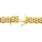 9ct Yellow Gold Five Row Panther Link Bracelet