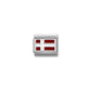 Nomination Composable Classic Denmark Flag Charm 330207/08