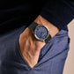 Citizen Stainless Steel Round Blue Stiletto Leather Strap Watch AR3120-08L