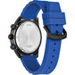 Citizen Blue Black 100M Sport Chronograph Blue Strap Watch AT2586-05E