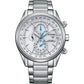 Citizen World Chronograph AT Silver Tone Watch AT8260-85A