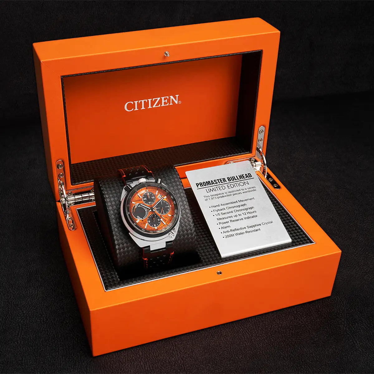 Citizen Limited Edition Promaster Bullhead Racing Chronograph Watch AV0074-05X