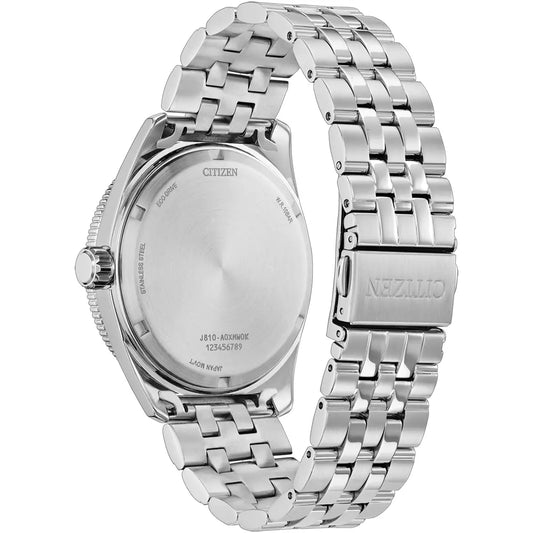 Citizen Sports 100M White Dial Black Bezel Stainless Steel Watch AW1911-53A