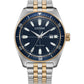 Citizen Sports 100M Bi Metal Blue Dial and Bezel Stainless Steel Watch AW1914-55L