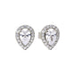 Diamonfire Teardrop Halo Cubic Zirconia Earrings E5909