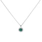 Diamonfire Silver White Zirconia Green Pendant P4624