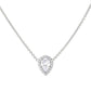 Diamonfire Teardrop Halo Cubic Zirconia Necklace N4403