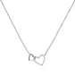 Diamonfire Double Linked Heart Necklace N4249