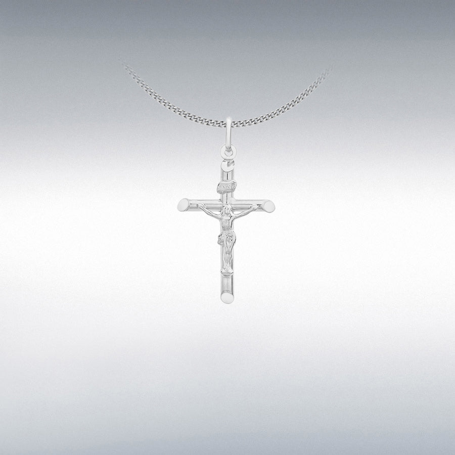 Sterling Silver Tubular Crucifix