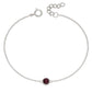 Sterling Silver January Birthstone Bracelet