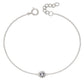 Sterling Silver April Birthstone Bracelet