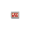 Nomination Composable Classic Gold Hearts On Red Charm 030284/74