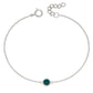 Sterling Silver May Birthstone Bracelet