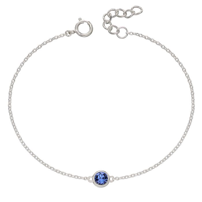 Sterling Silver September Birthstone Bracelet