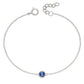 Sterling Silver September Birthstone Bracelet