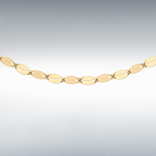 9ct Yellow Gold 1.8mm Sparkle Forzatina Chain 18"