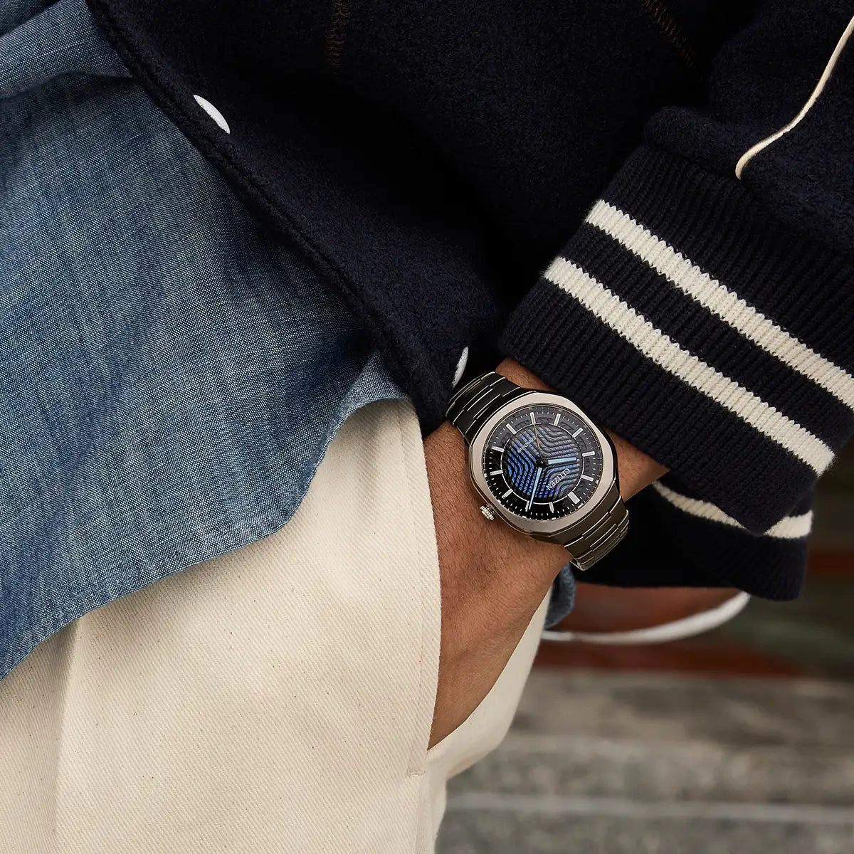 Pre-Order Limited Edition Citizen Eco-Drive Photon Super Titanium Watch Blue BJ6560-53W