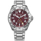 Citizen Promaster Land GMT Red Dial Watch BJ7150-50W