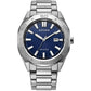 Citizen Round Blue Dial Eco Drive Bracelet Watch BM7630-80L