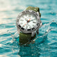Citizen Promaster Diver Green Polyurethane Strap White Dial Watch BN0265-00A