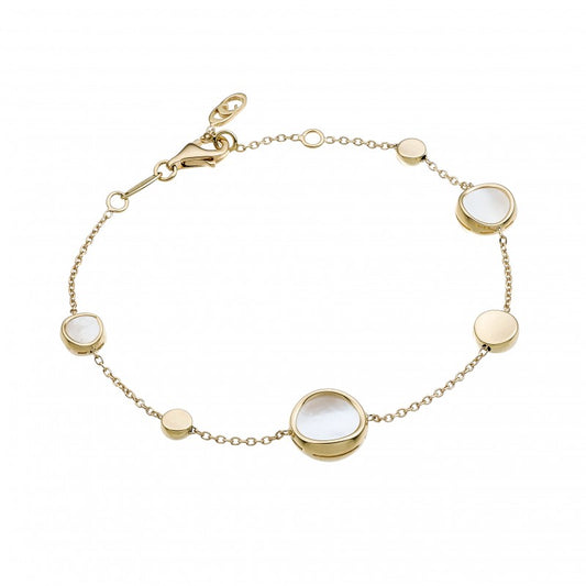 Chimento 18ct Yellow Gold Armillas Glow Caleido Mother of Pearl Bracelet