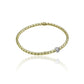 Chimento 18ct Yellow Gold and 0.23ct Pave Diamond Rondel Bracelet
