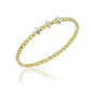 Chimento 18ct Yellow Triple Rondel 0.10ct Diamond Stretch Bracelet