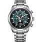 Tsuki-Yomi Green Dial Radio Controlled Titanium Bracelet Watch BY1010-57X