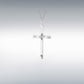 Sterling Silver Cross with Diamond Cut Centre
