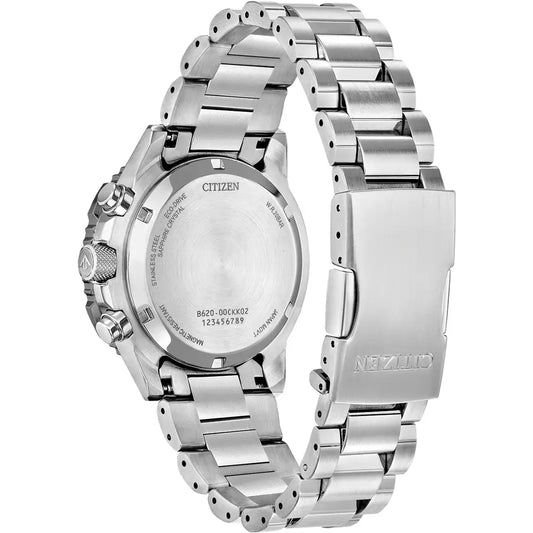 Citizen Promaster Air Navihawk Steel Green Dial Chronograph Bracelet Watch CA4664-60W