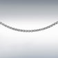 18ct White Gold 18/20" Adjustable Spiga Chain