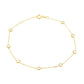 9ct Yellow Gold 3.65mm Cubic Zirconia Adjustable Bracelet