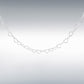 Sterling Silver Mini Open Heart Chain 16"