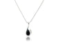 9ct White Gold Sapphire and Diamond Necklace