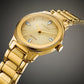 Citizen Axiom Diamond Gold Plated Bracelet Watch EM0732-51P