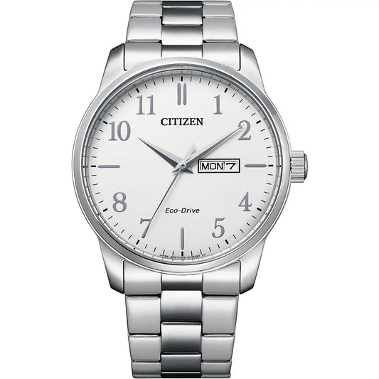 Citizen Stainless Steel White Dial Bracelet Watch BM8550-81A