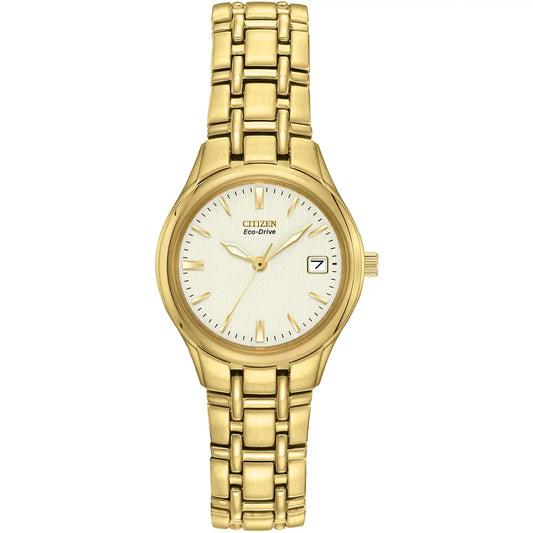 Citizen Ladies Gold Tone Stainless Steel Watch EW1262-55P