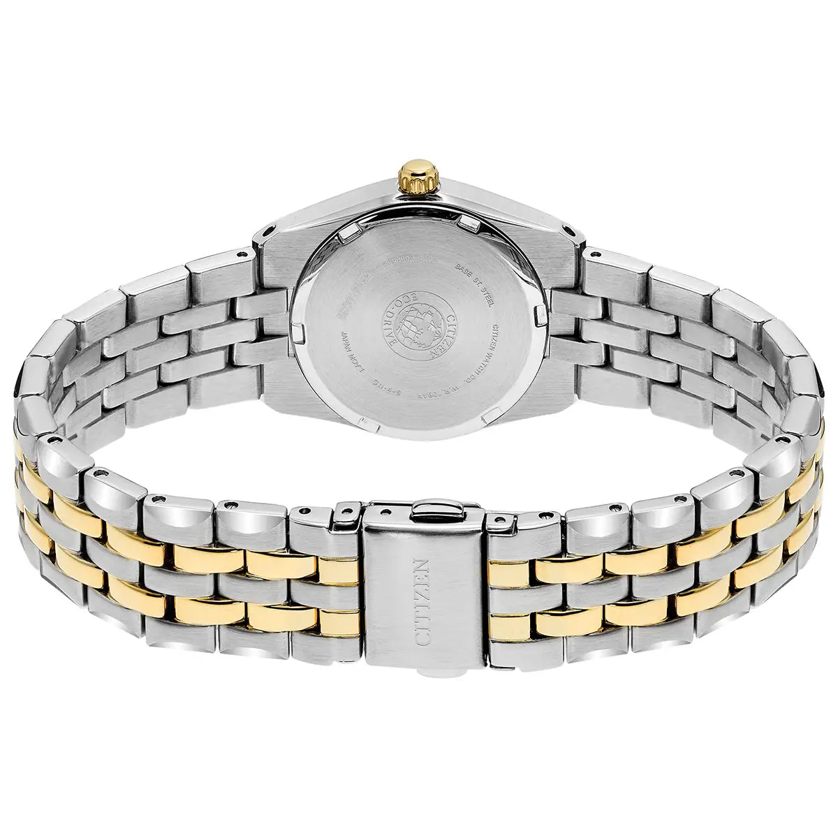 Citizen Two Tone Stainless Steel Navy Dial Ladies Bracelet Watch EW2294-53L