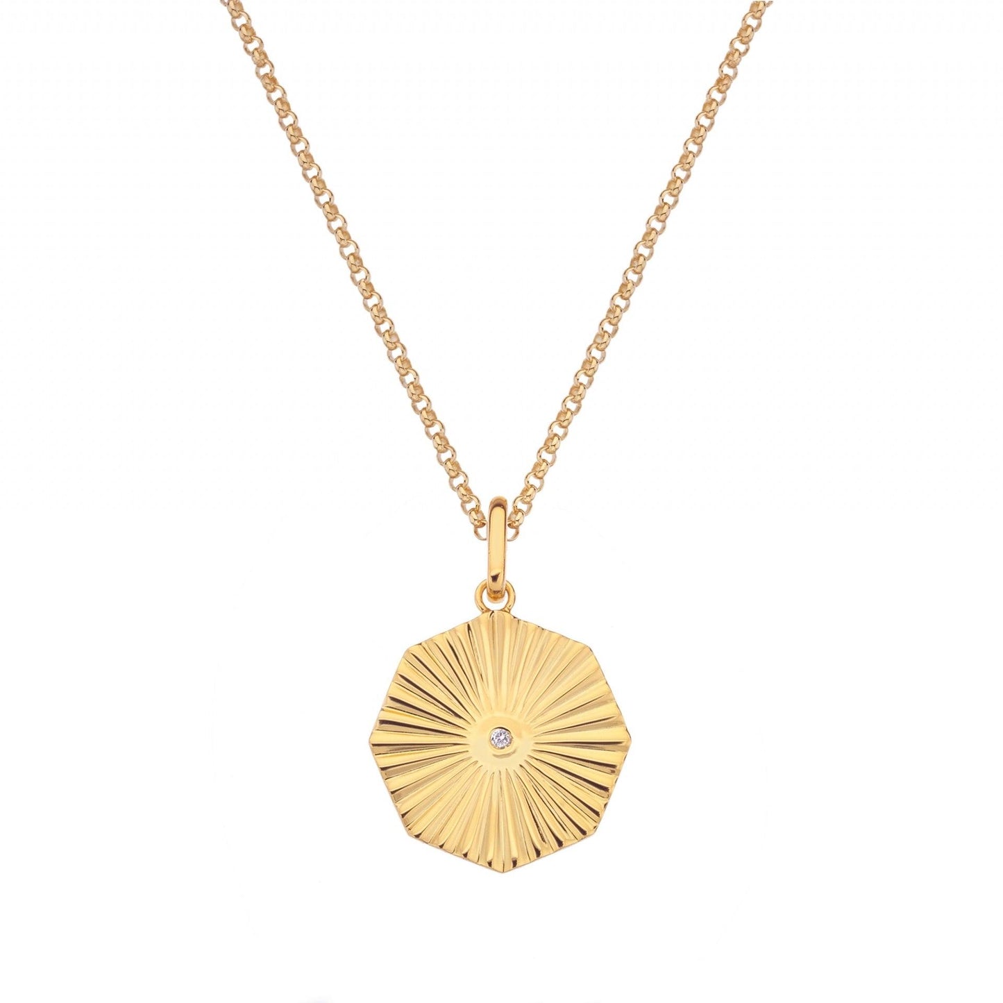 Hot Diamonds x Golden Edit Hope Octagon Pendant DP846