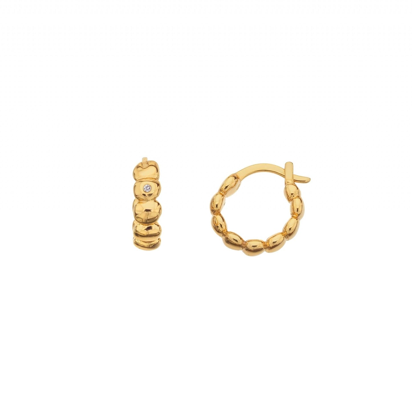 Hot Diamonds x Golden Edit Beach Hoop Earrings DE659