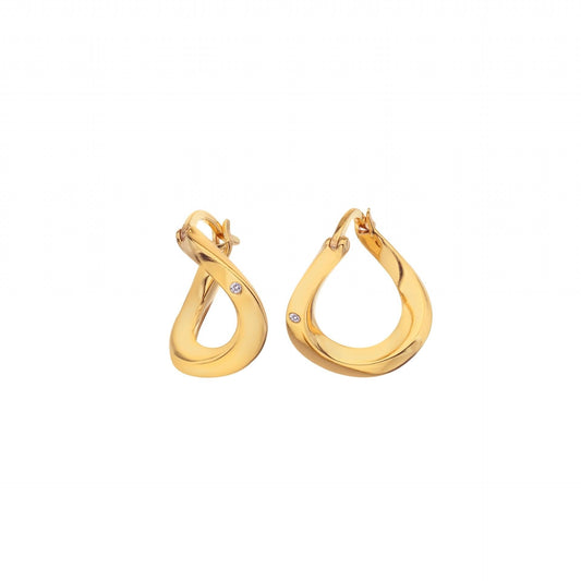 Hot Diamonds x Jac Jossa Soul Twist Hoop Earrings DE660