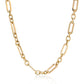 9ct Yellow Gold Hollow Link 18" T-Bar And Toggle Necklace