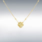 9ct Yellow Gold Rainbow Clover Beaded Adjustable 16"/18" Necklace