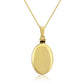 9ct Yellow Gold Oval Bottle Necklace