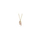 Clogau Debutante Pink Tourmaline Feather Necklace DBPFP
