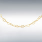 9ct Yellow Gold Mini Open Heart Chain 46cm, 18"